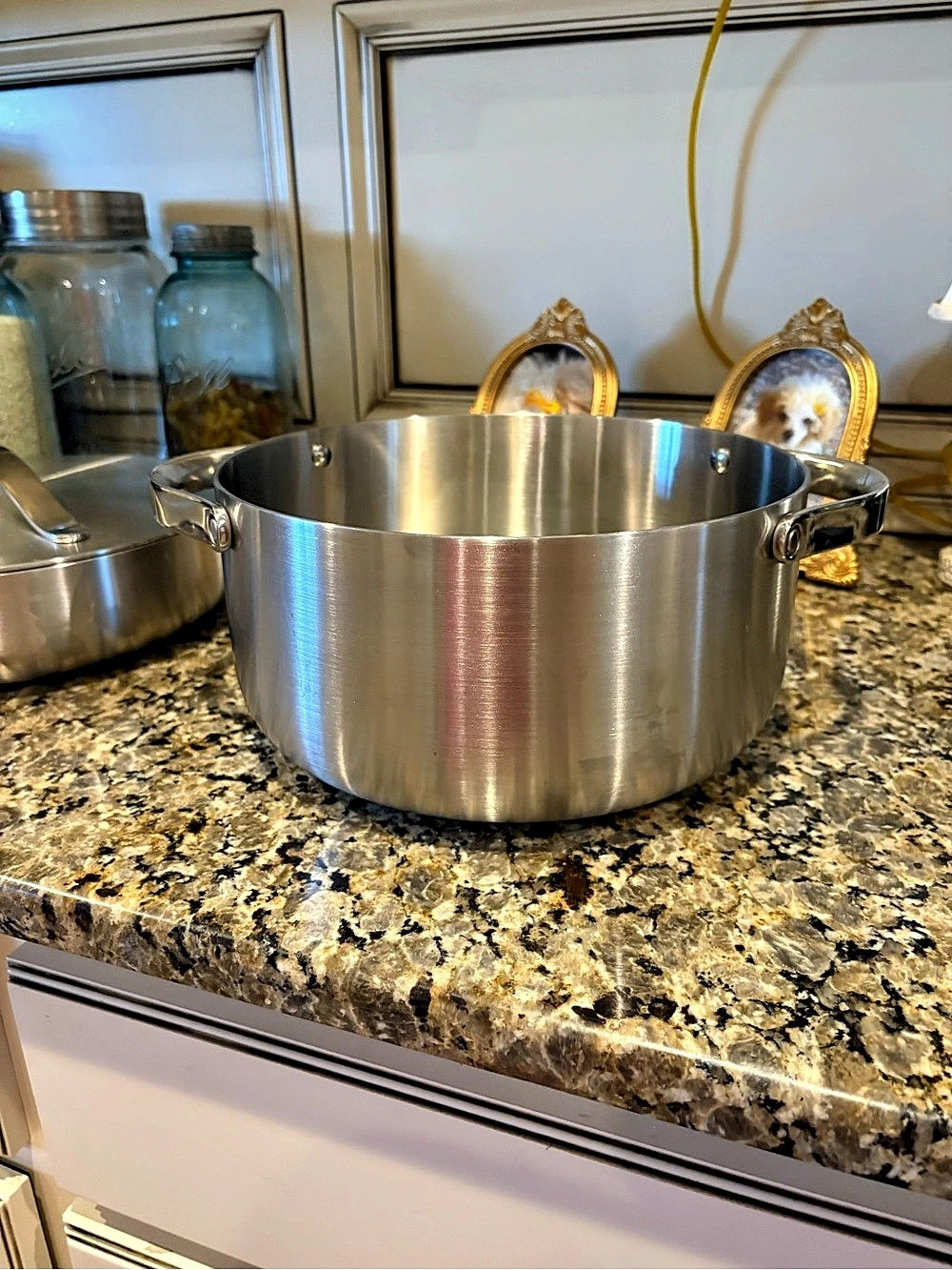Caraway Dutch Oven Pot 6.5 Qt Stainless Steel Silver